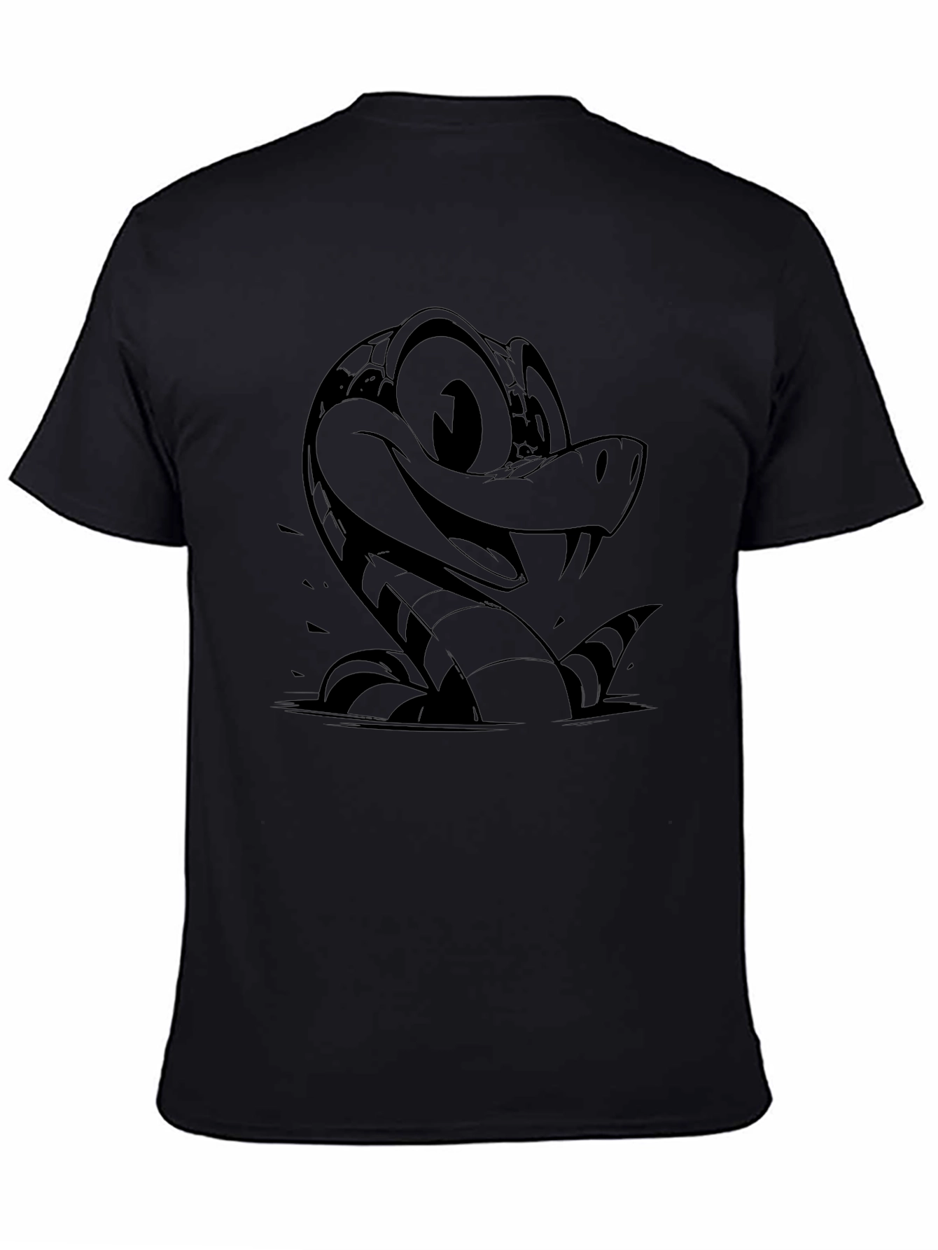 Cartoon Snake Graphic T-Shirt - Cool Reptile Design
