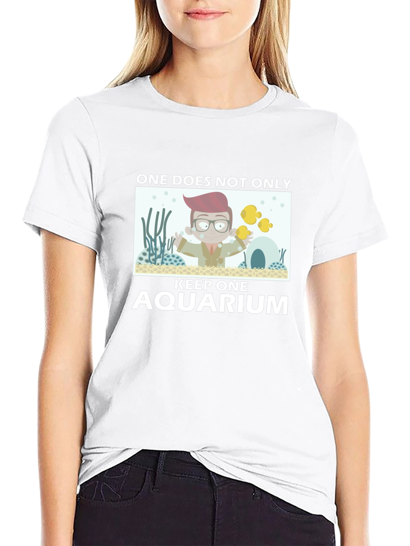 One Does Not Keep One Aquarium Black T-Shirt