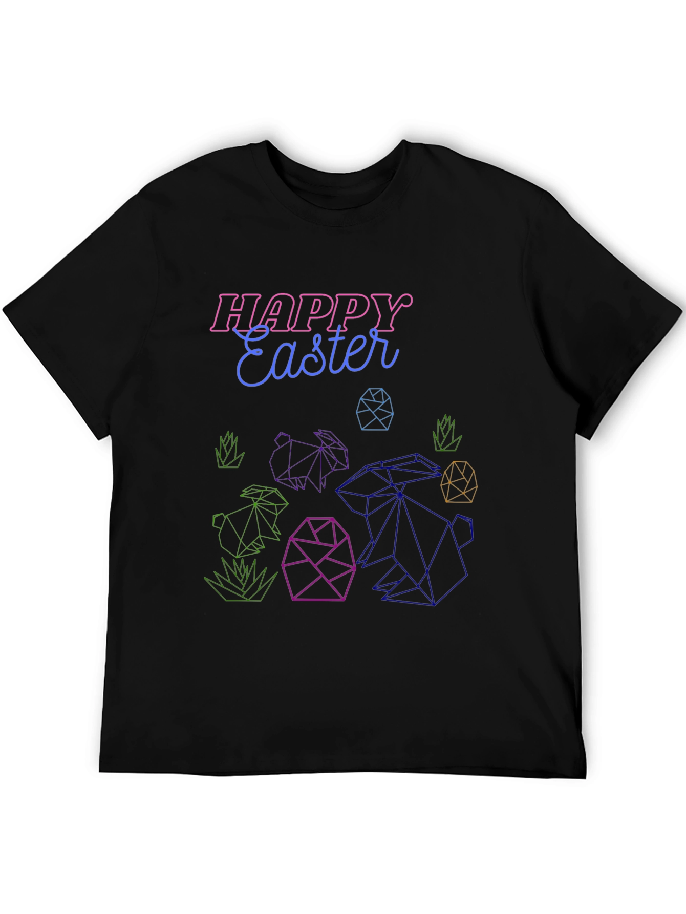 Happy Easter Geometric T-Shirt