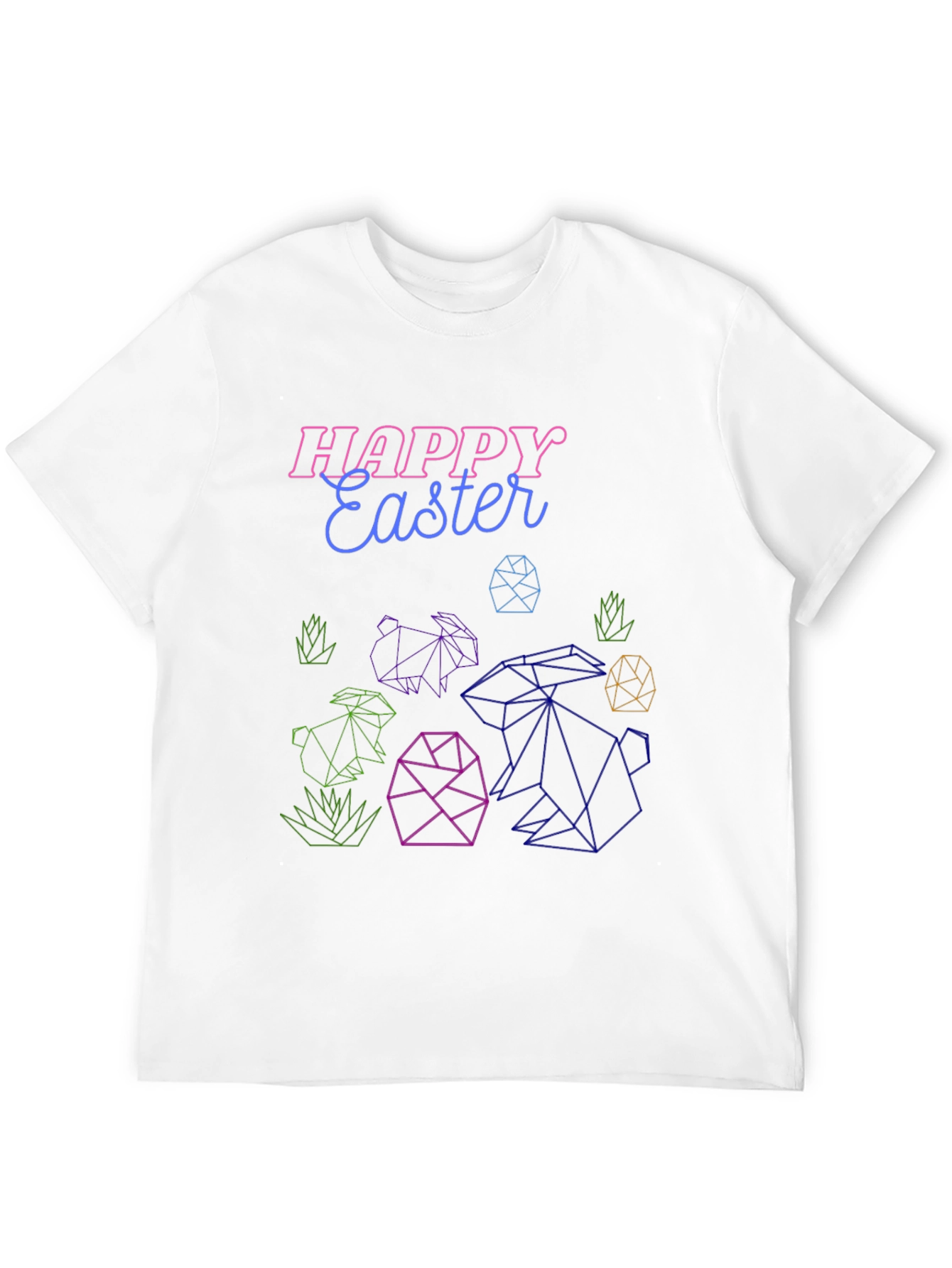 Happy Easter Geometric T-Shirt