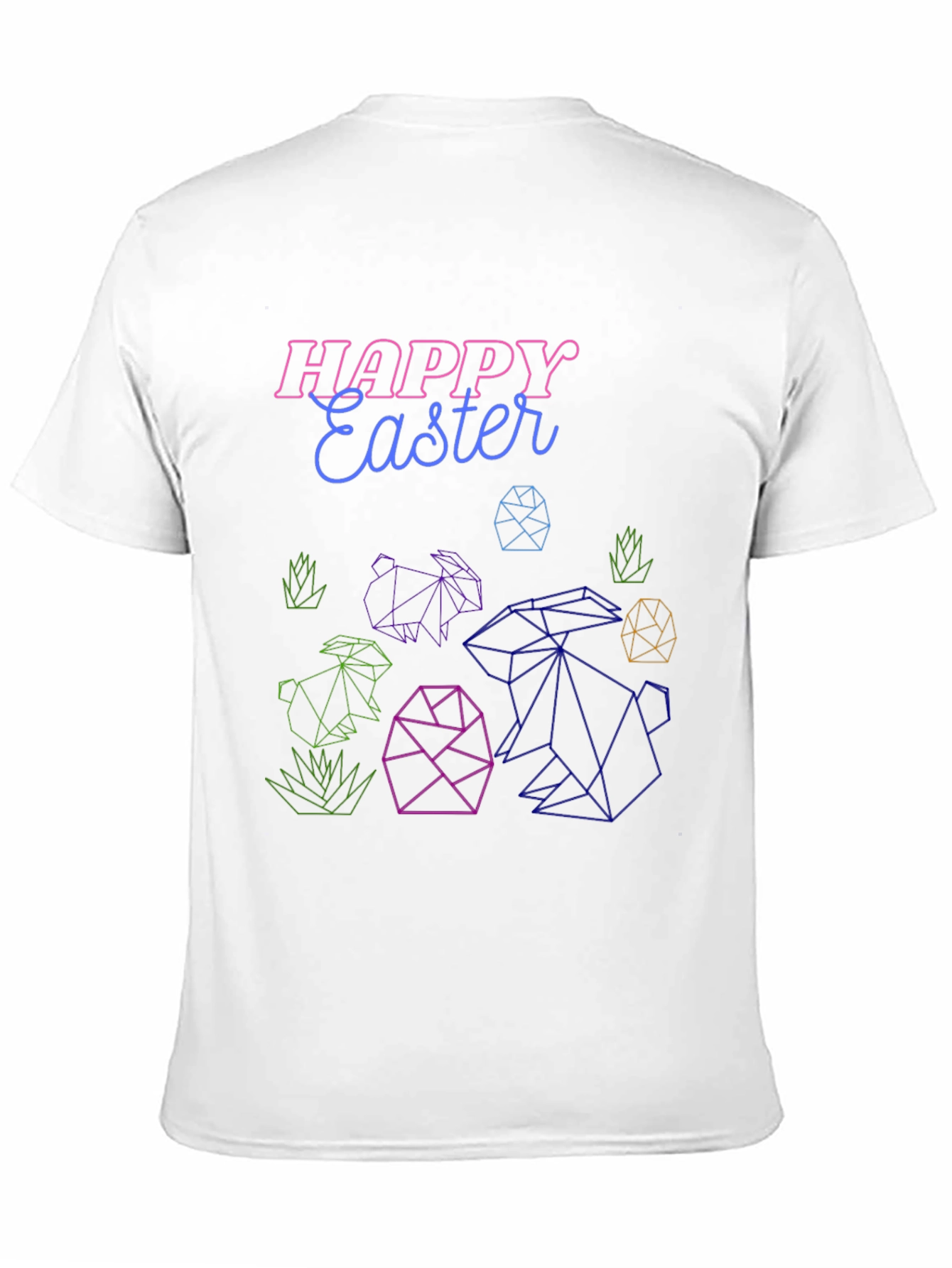 Happy Easter Geometric T-Shirt