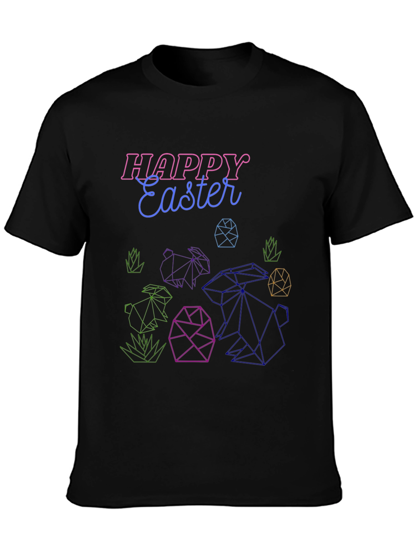 Happy Easter Geometric T-Shirt