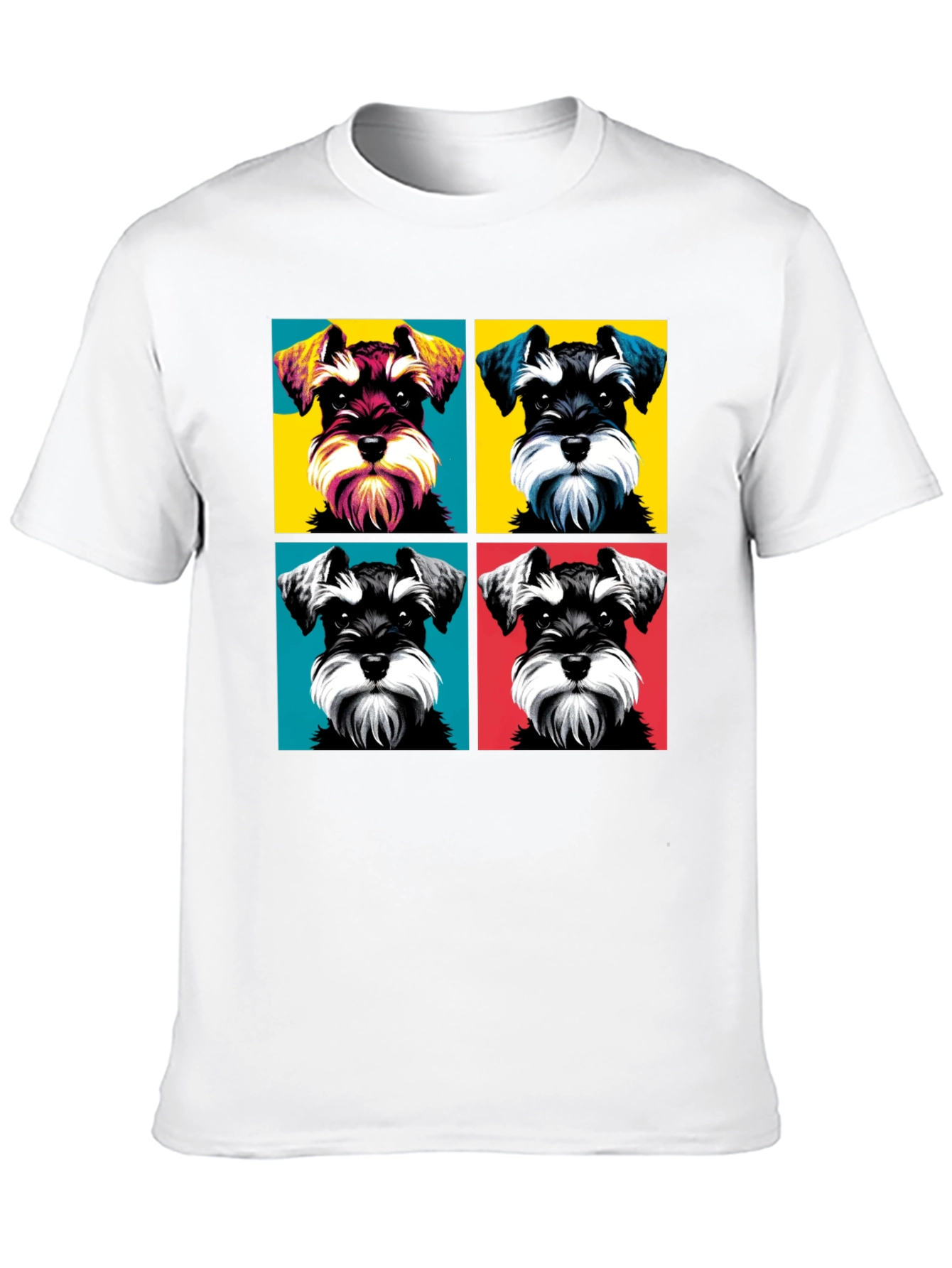 Schnauzer Pop Art Graphic T-Shirt
