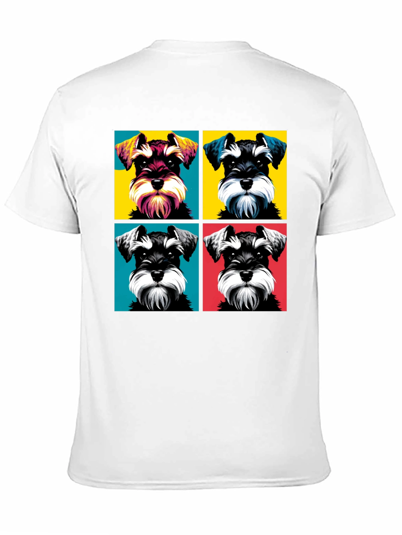 Schnauzer Pop Art Graphic T-Shirt