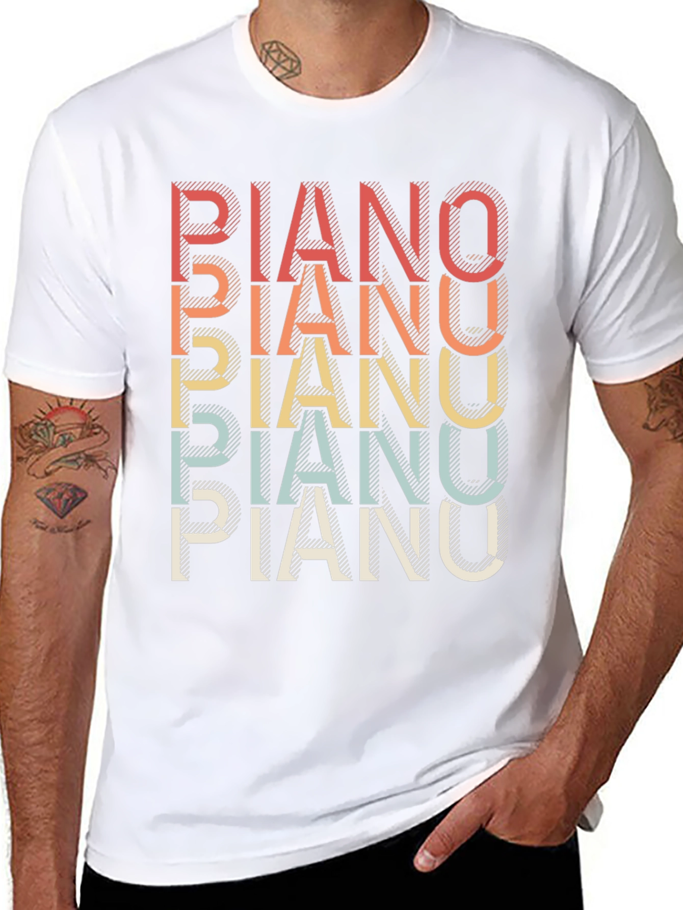 Retro Piano T-Shirt
