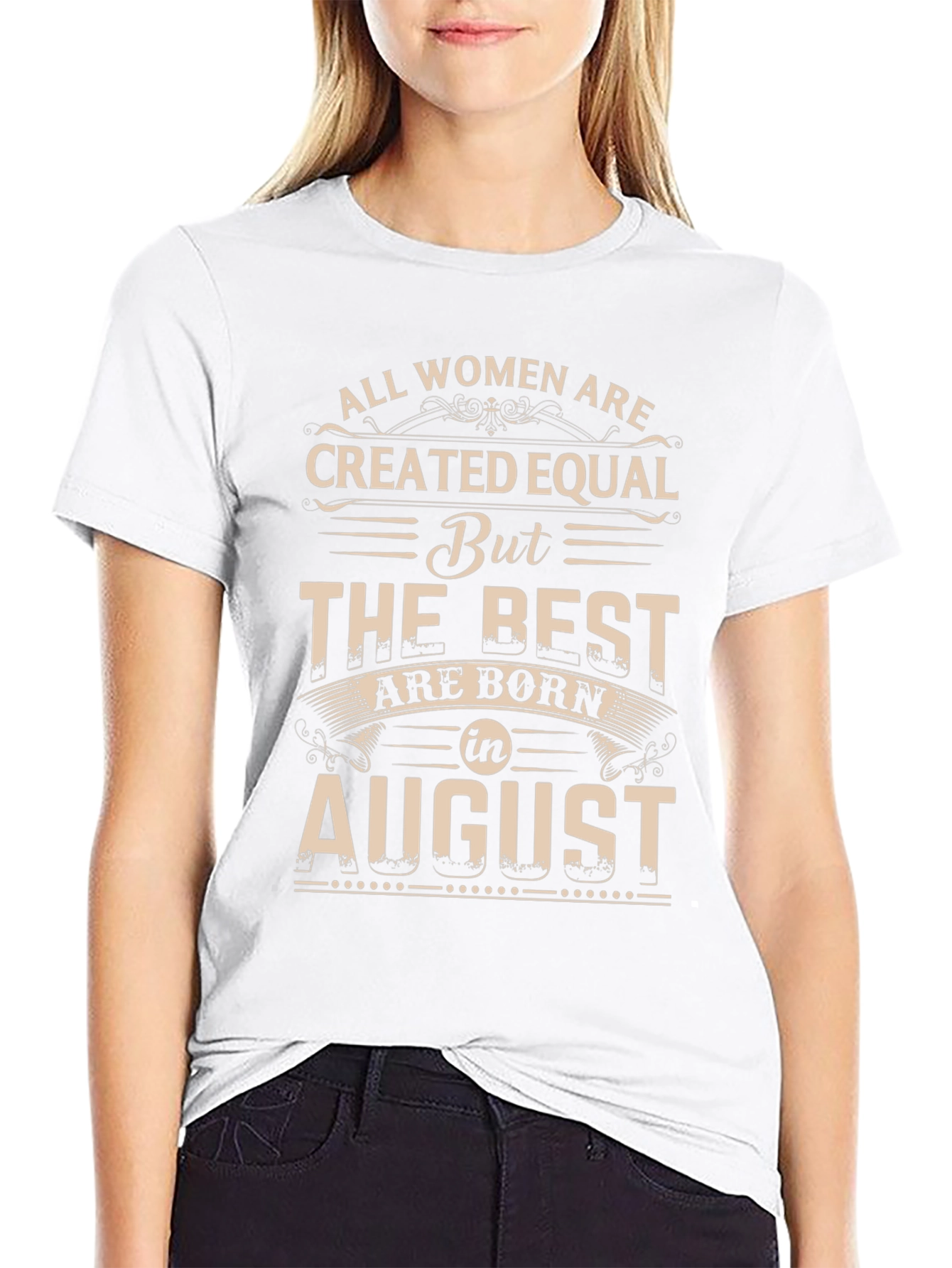 Womens August Birthday T-Shirt