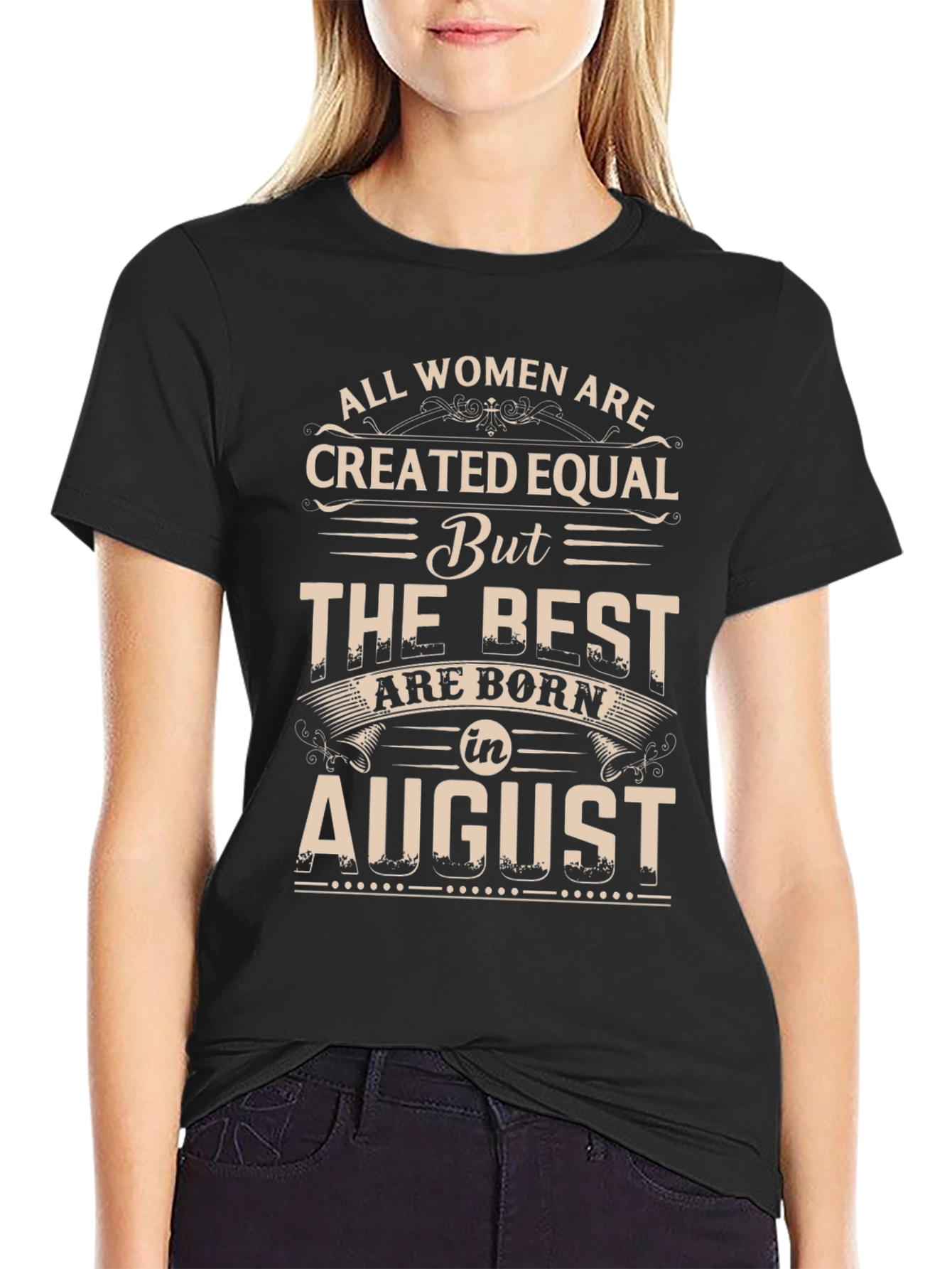 Womens August Birthday T-Shirt