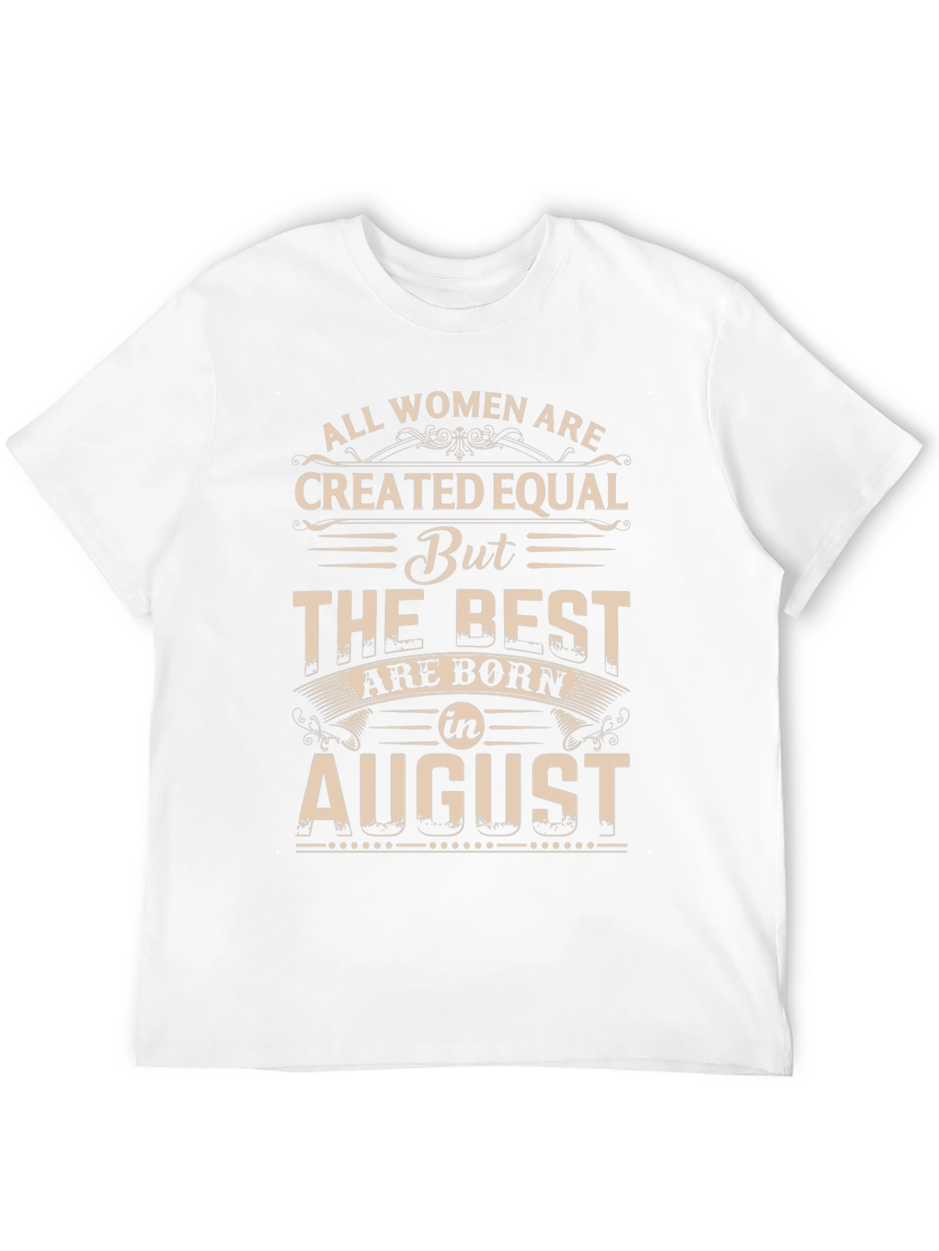 Womens August Birthday T-Shirt