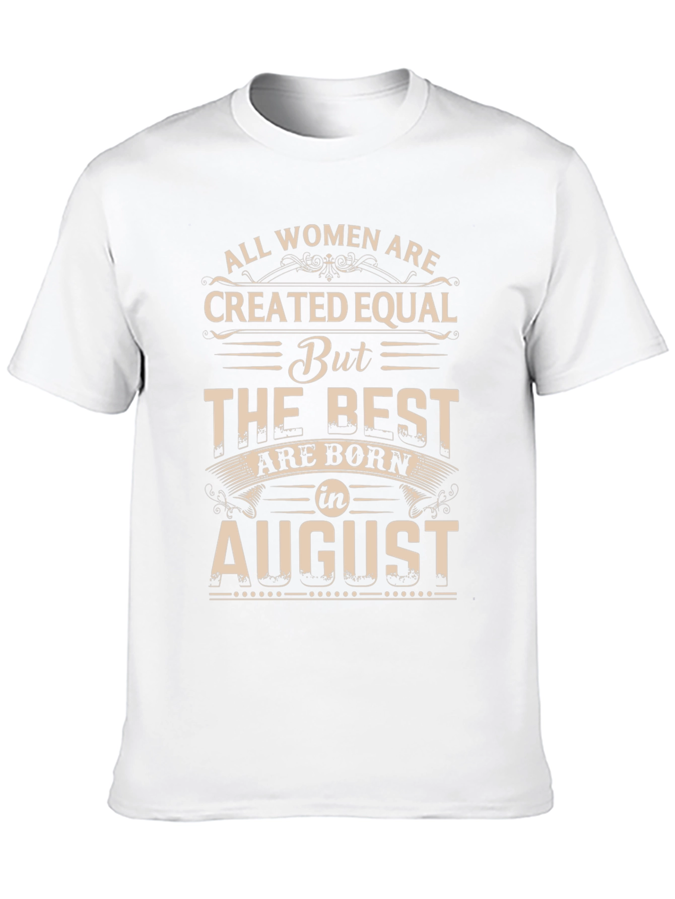 Womens August Birthday T-Shirt