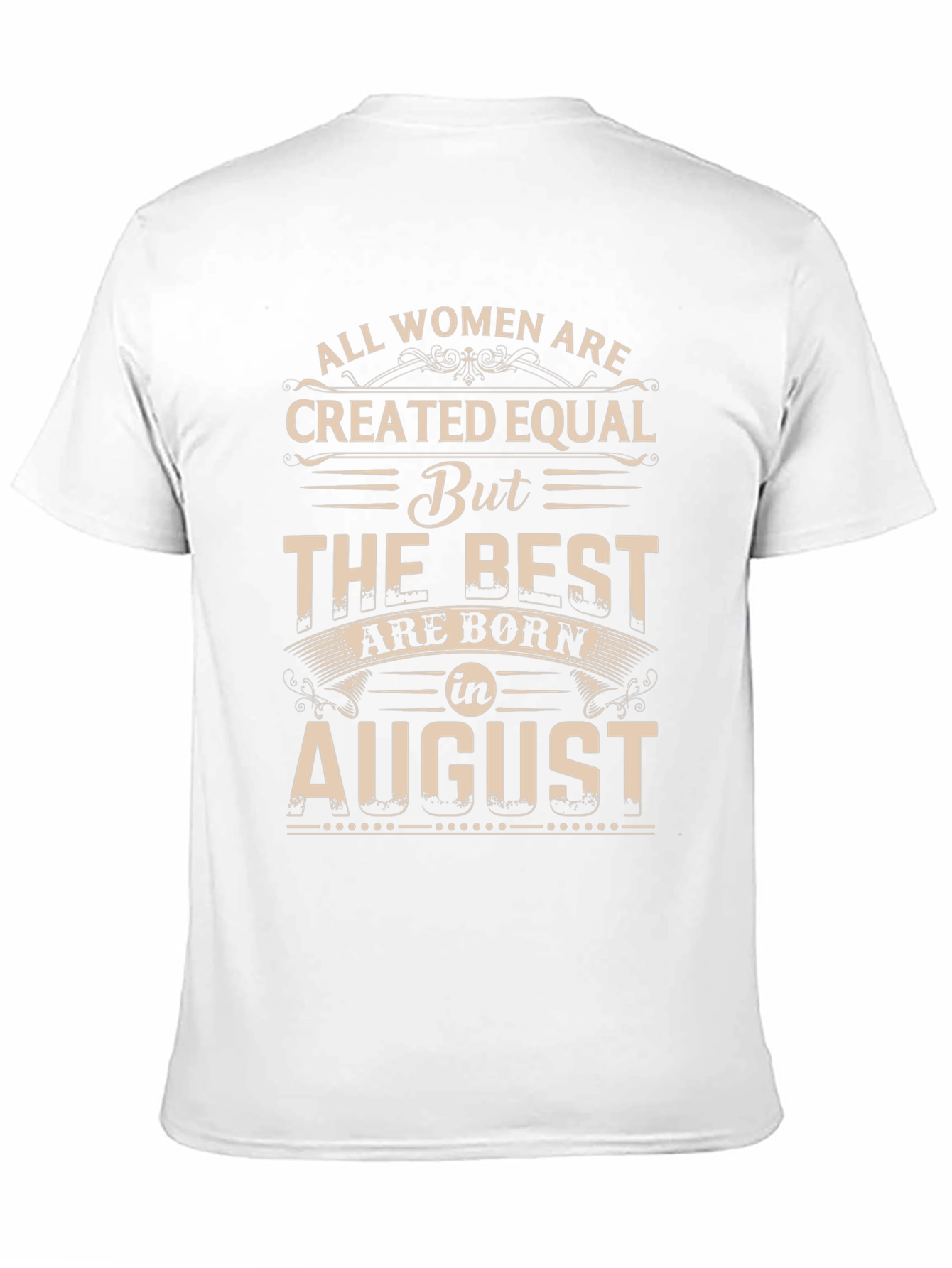 Womens August Birthday T-Shirt