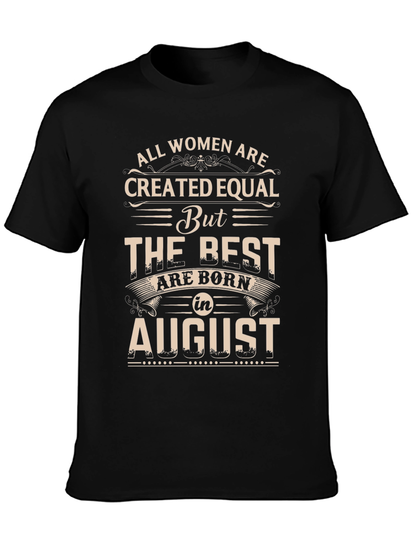 Womens August Birthday T-Shirt