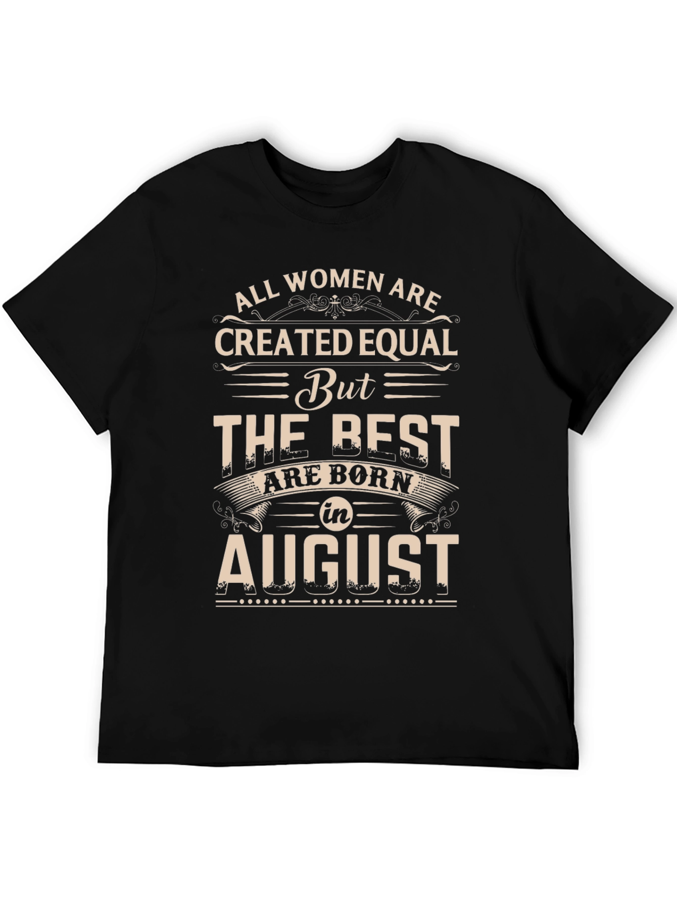 Womens August Birthday T-Shirt