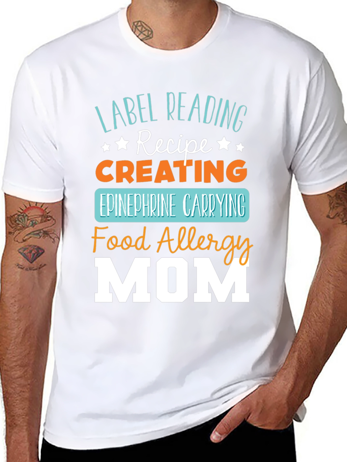 Food Allergy Mom T-Shirt - Epinephrine Carrying Recipe Tee