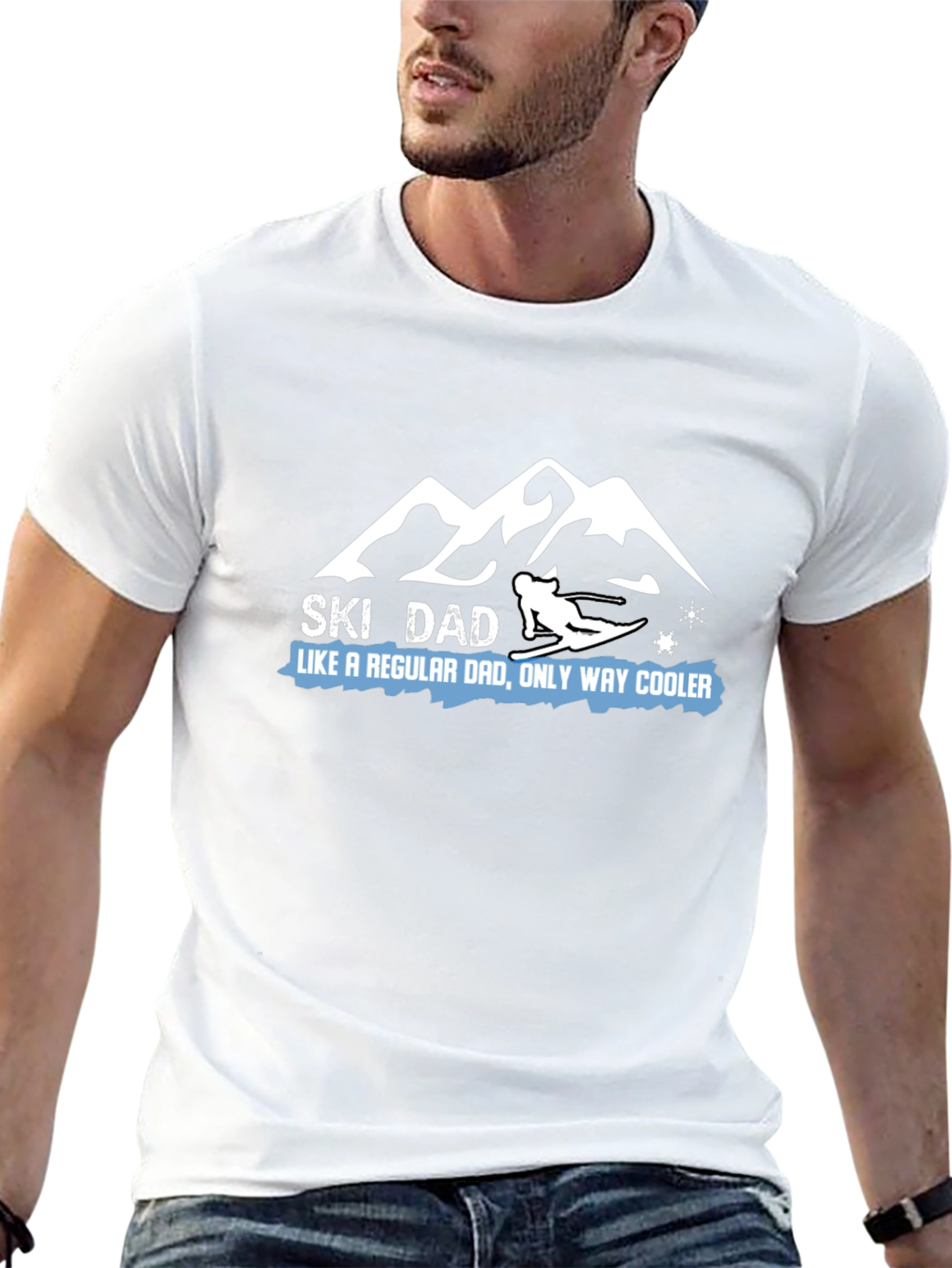 Ski Dad T-Shirt - Cool Fathers Day Tee