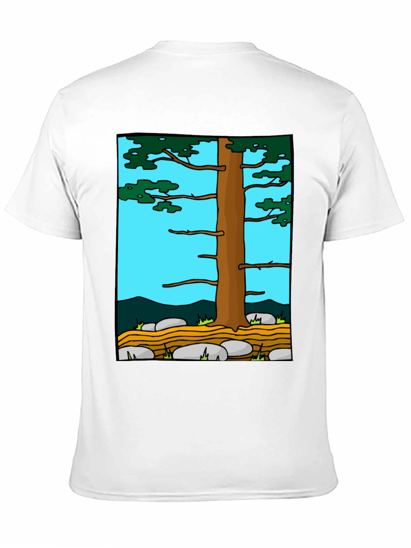 Nature Tree Graphic Tee - Black