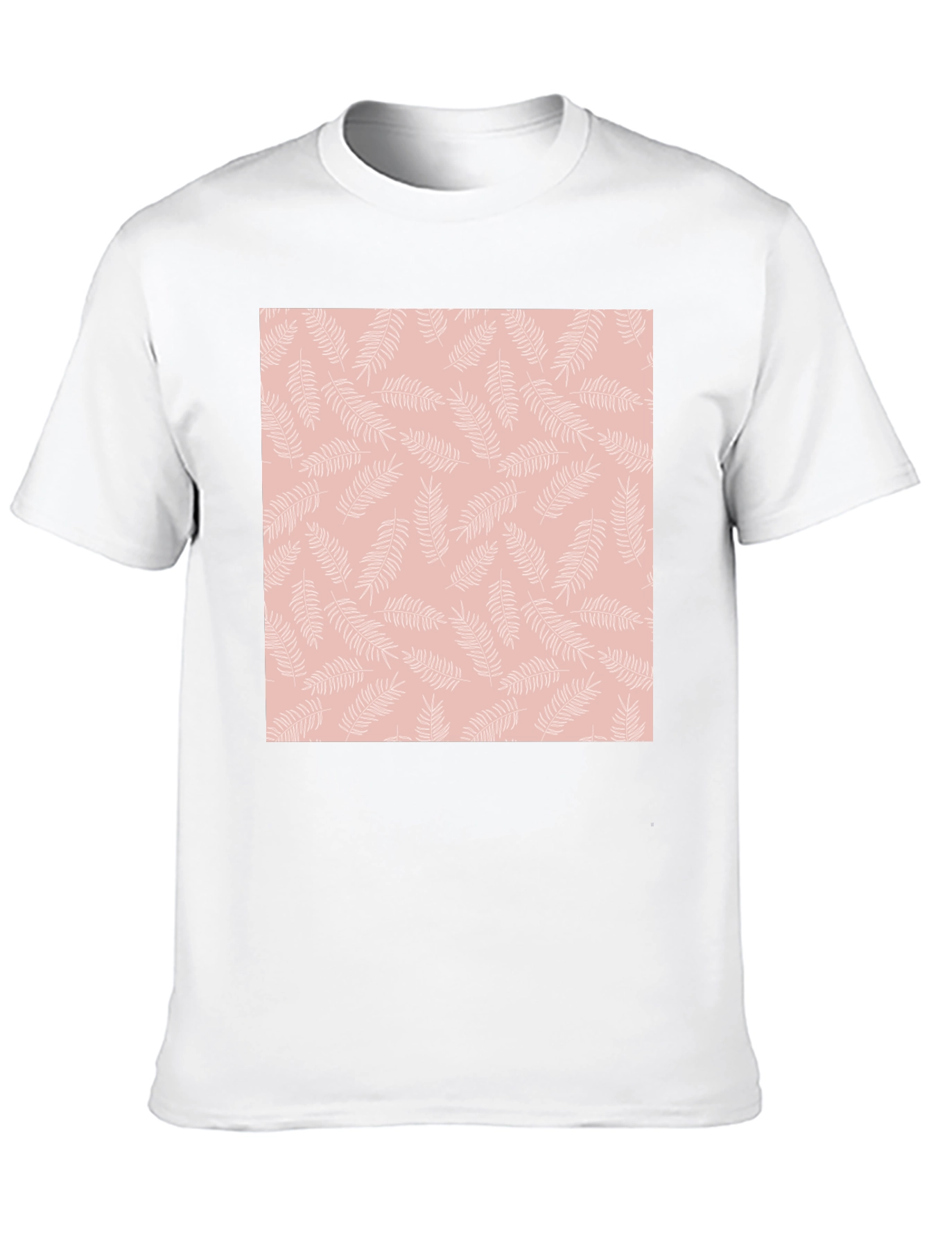 Black T-Shirt with Floral Pattern