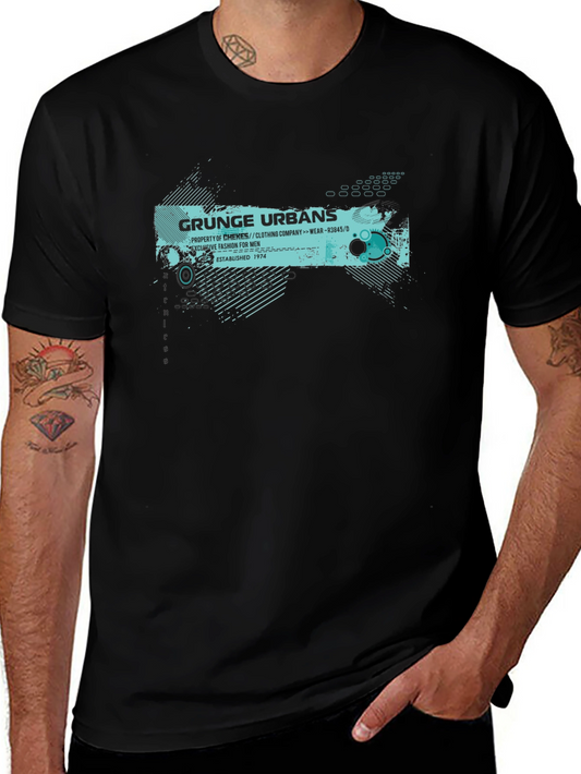 Grunge Urbans Graphic Tee - Mens Fashion