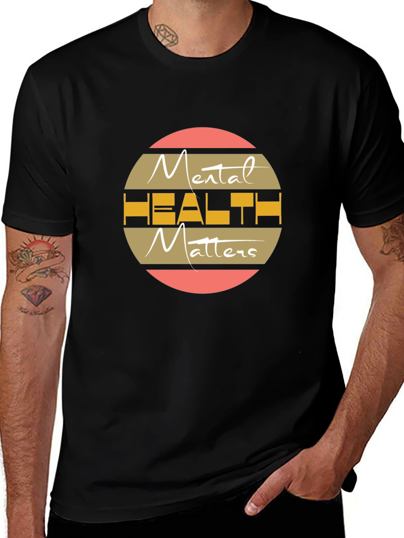 Mental Health Matters Graphic Tee - Black