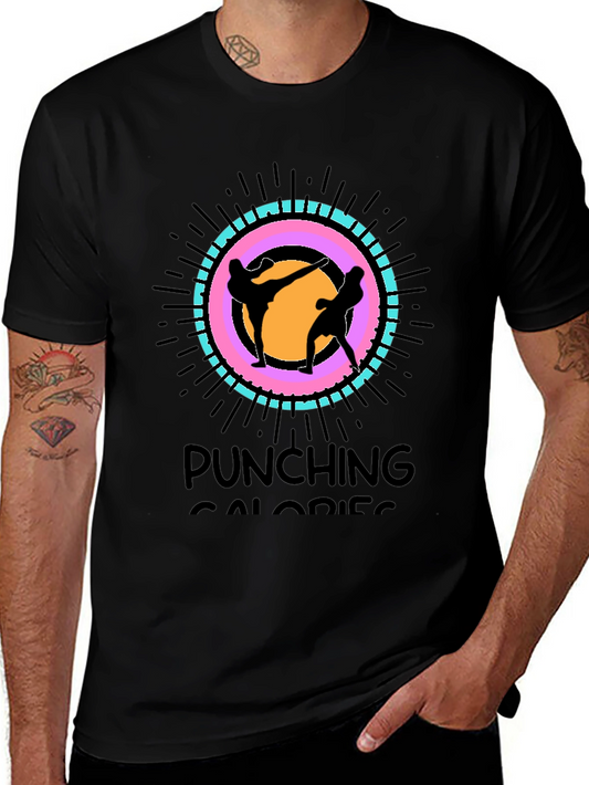 Punching Calories Black T-Shirt