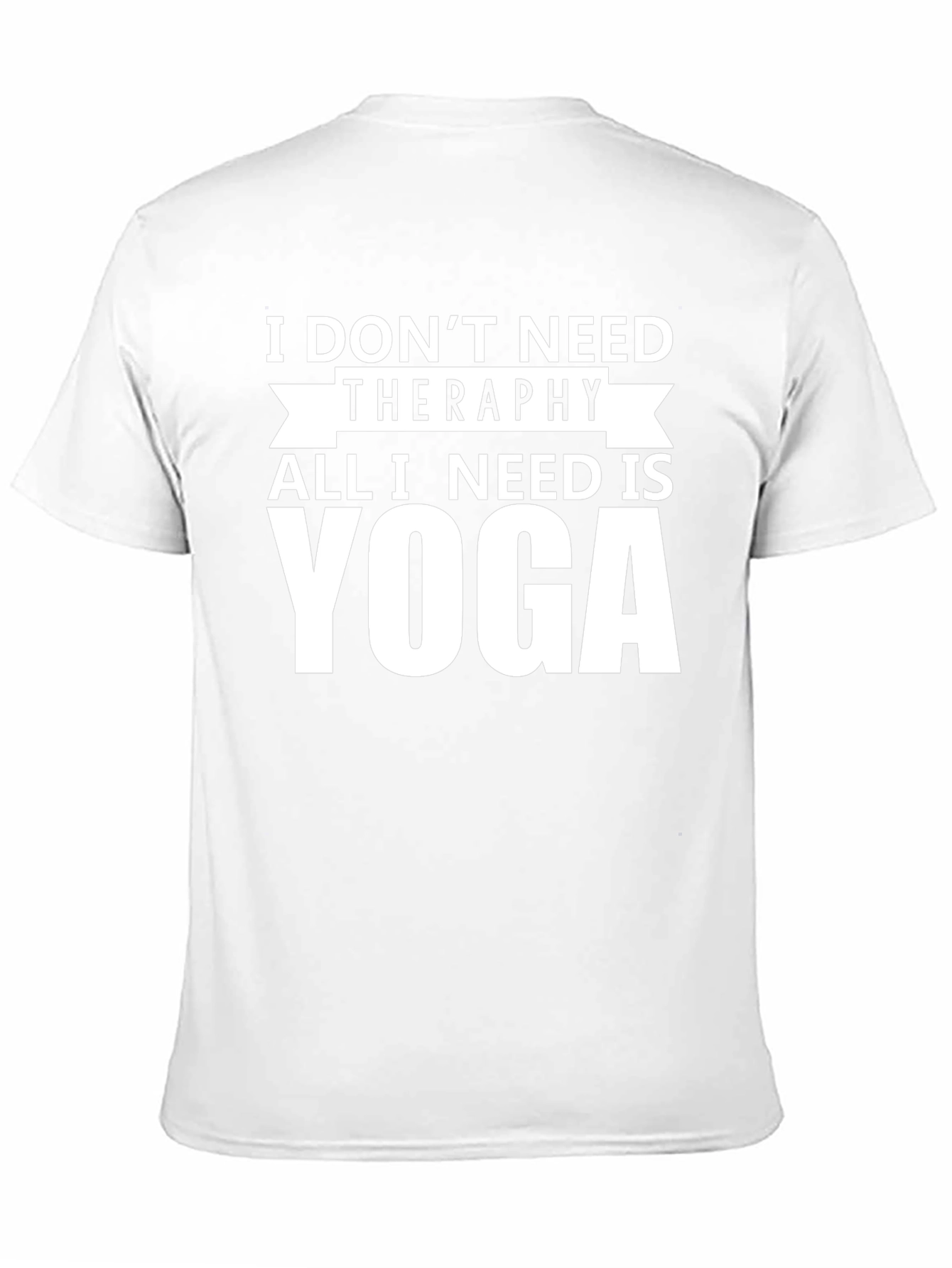 Yoga Therapy Graphic Tee - Black Cotton T-Shirt