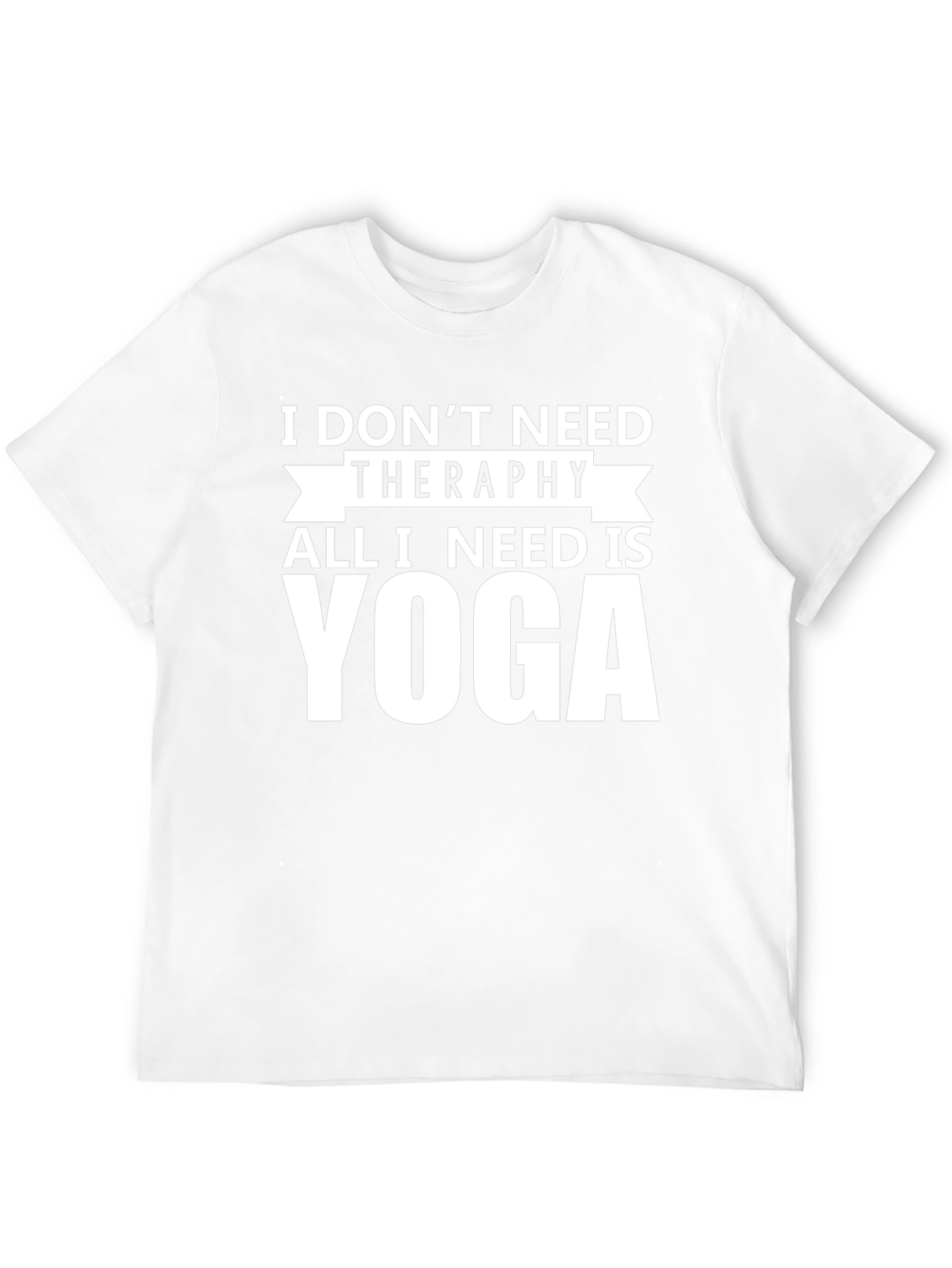 Yoga Therapy Graphic Tee - Black Cotton T-Shirt