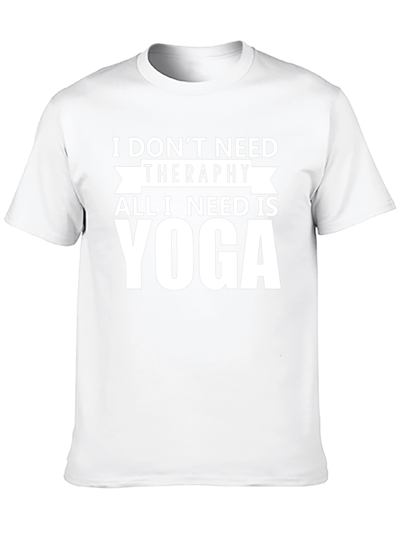 Yoga Therapy Graphic Tee - Black Cotton T-Shirt