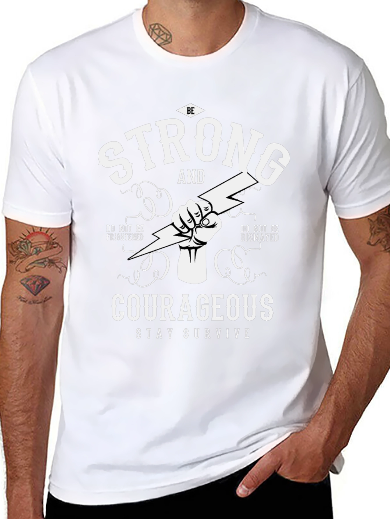 Be Strong and Courageous Graphic T-Shirt