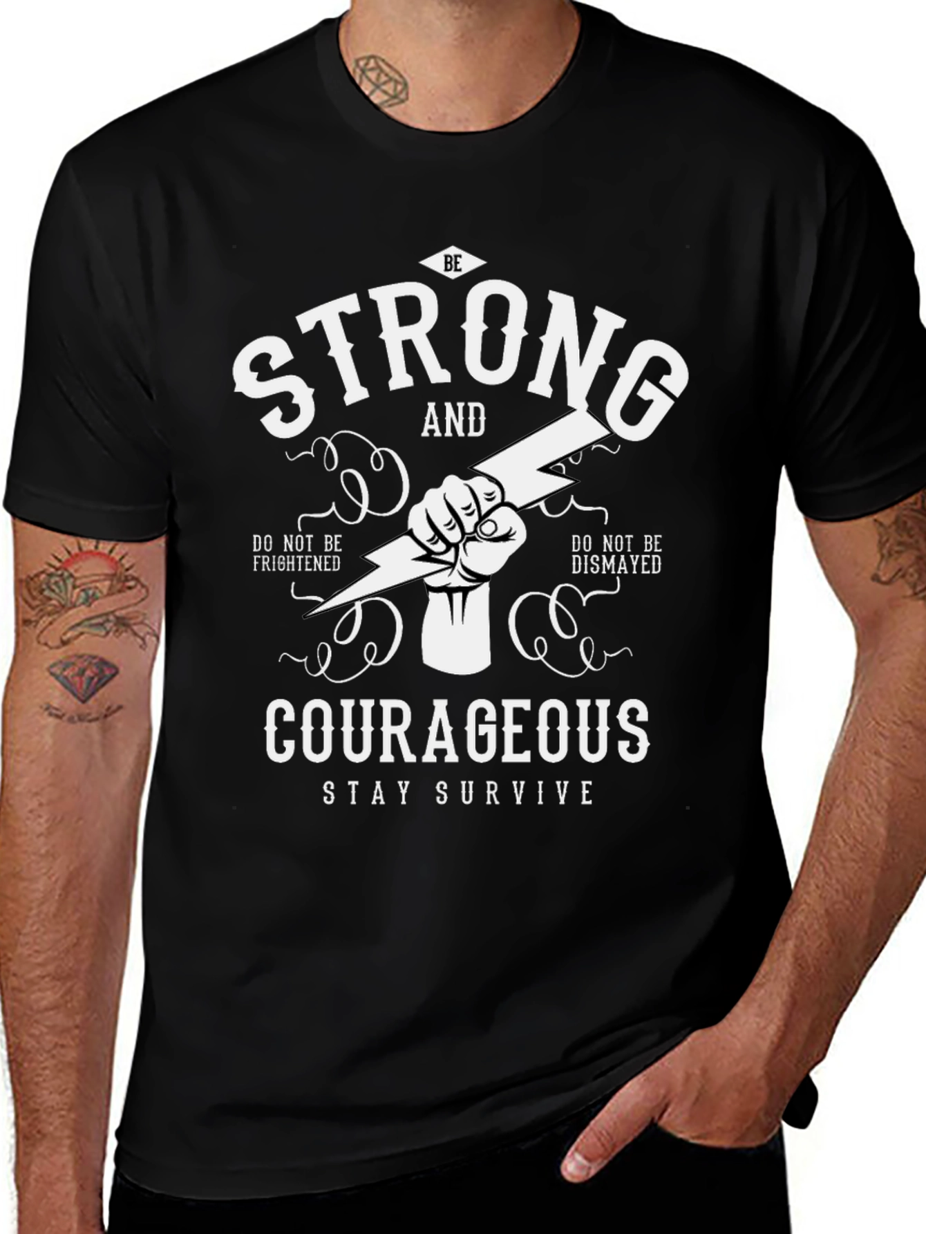 Be Strong and Courageous Graphic T-Shirt