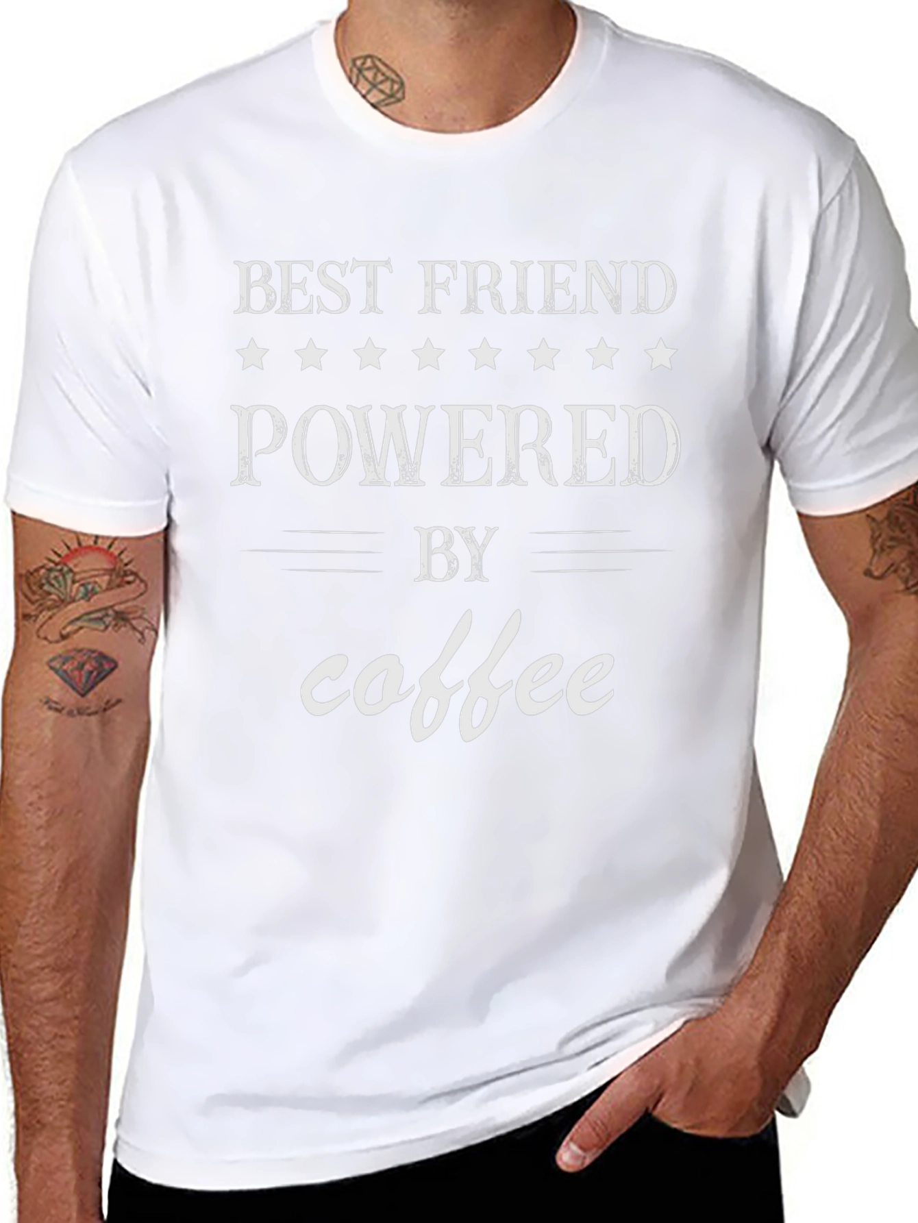Best Friend Powered By Coffee T-Shirt