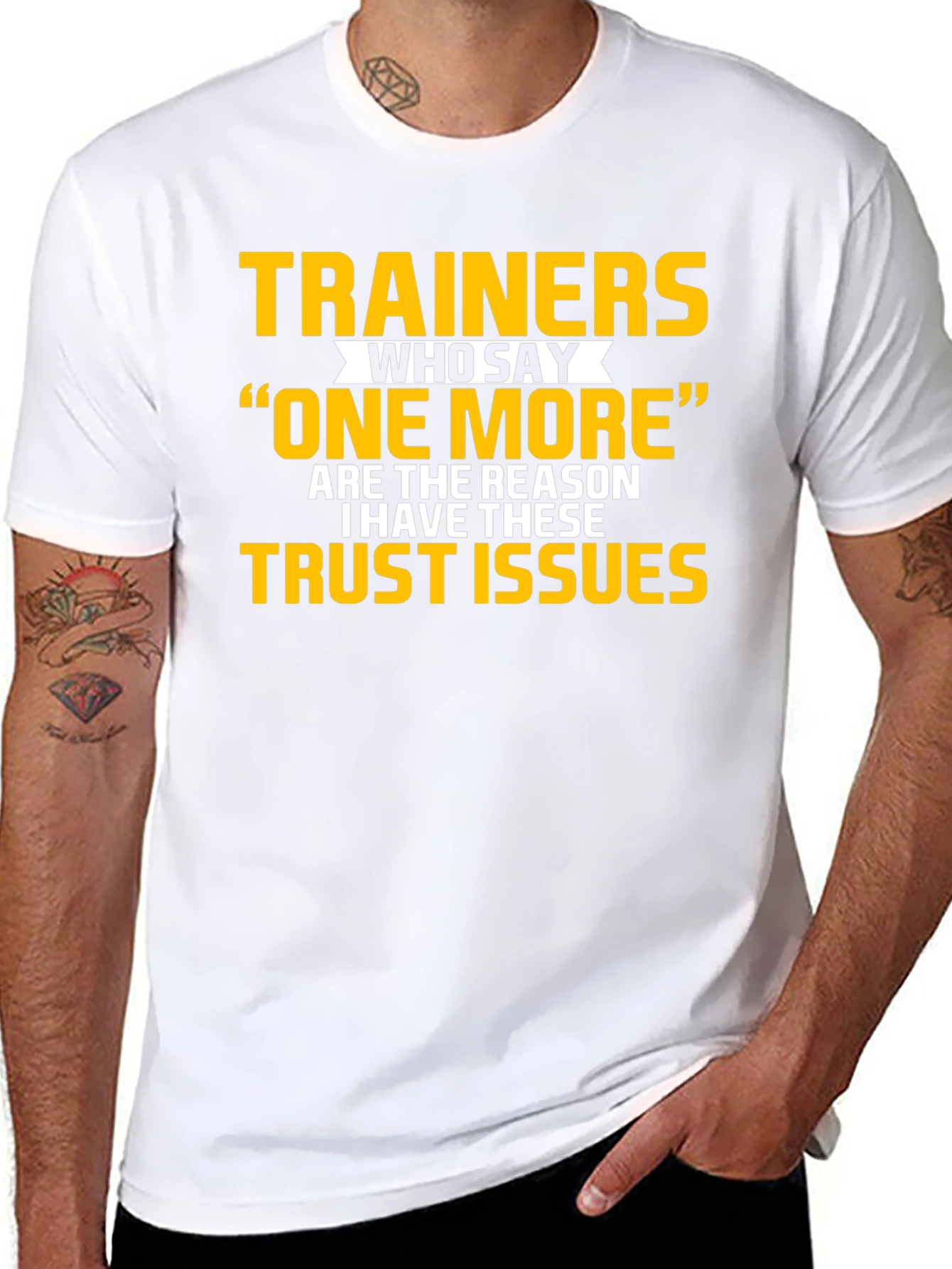 Trainers Trust Issues Funny Workout T-Shirt