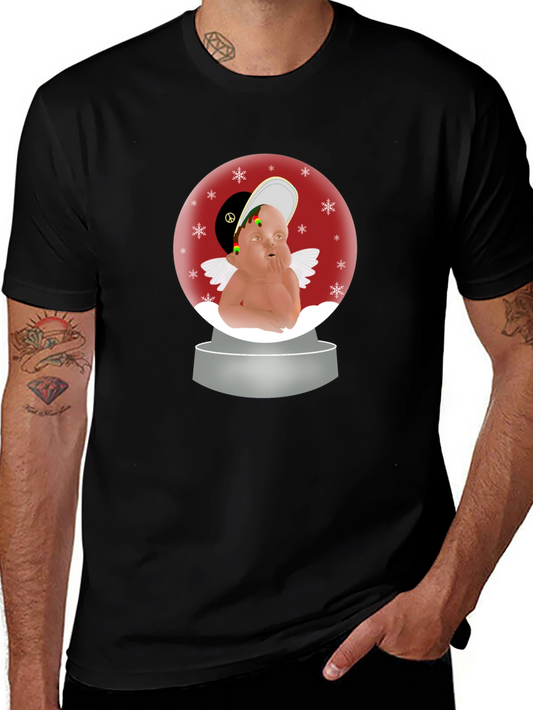 Rasta Angel Snow Globe T-Shirt