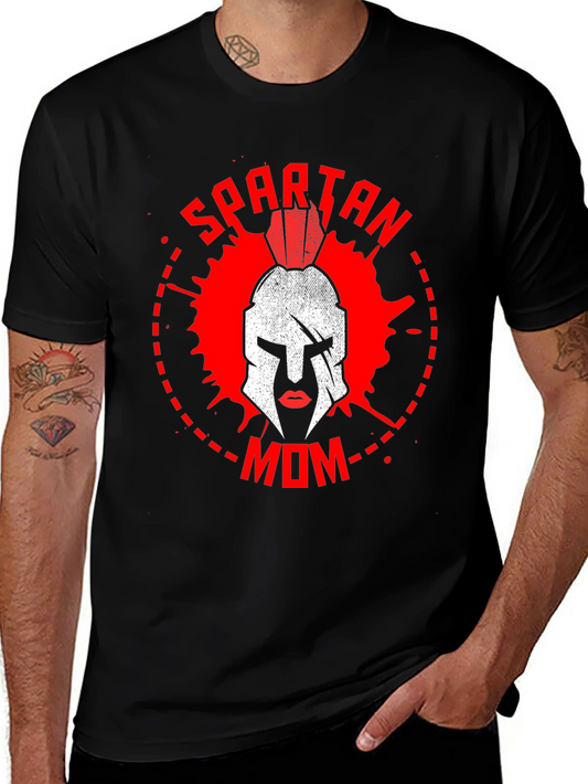 Spartan Mom Graphic T-Shirt - Warrior Mother Tee