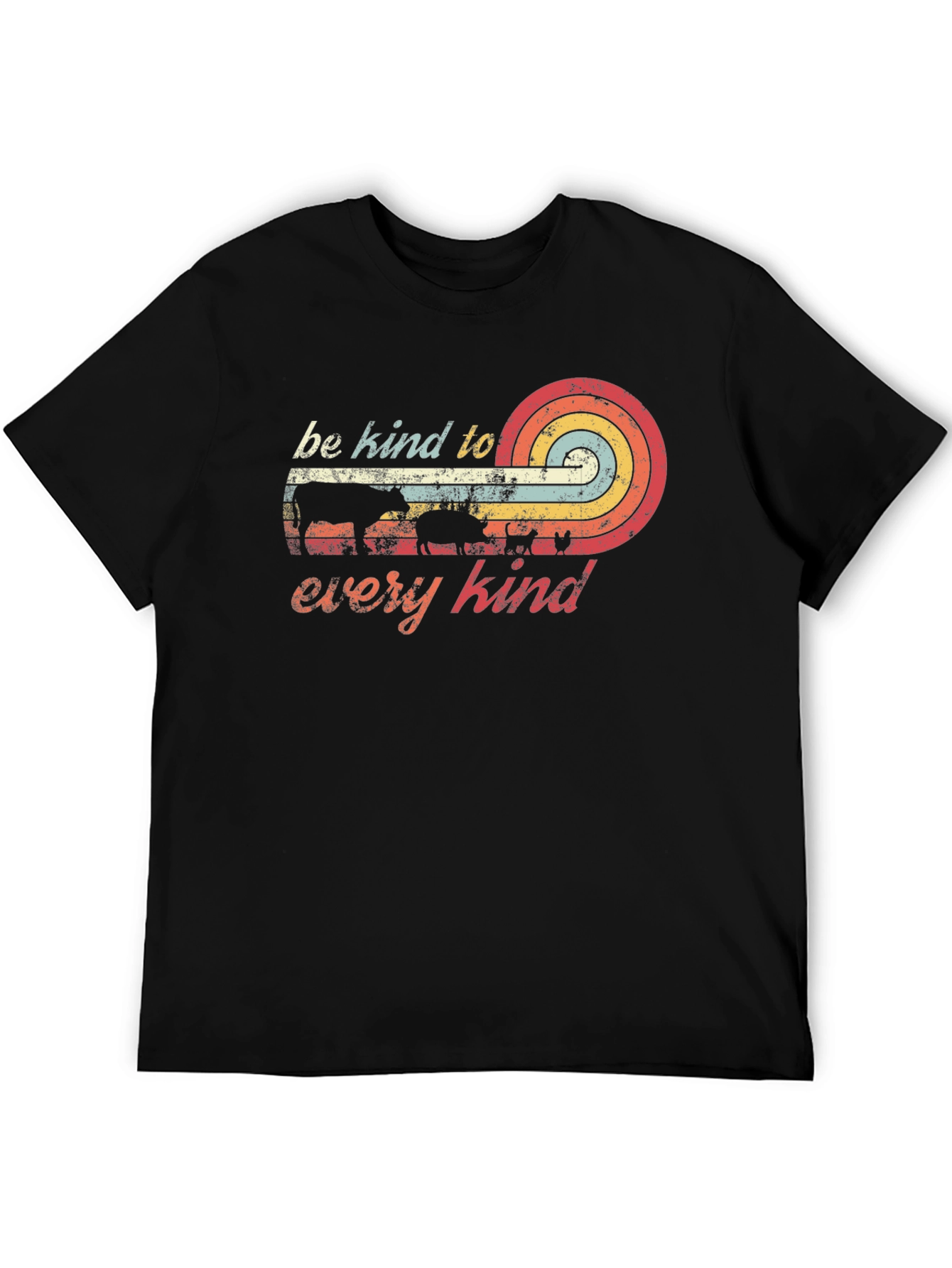 Be Kind to Every Kind Retro Vegan T-Shirt