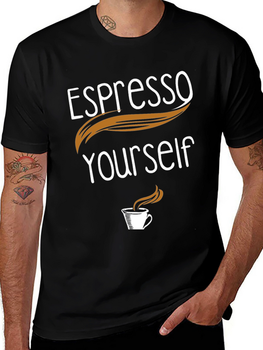 Espresso Yourself Graphic Tee - Coffee Lovers Shirt