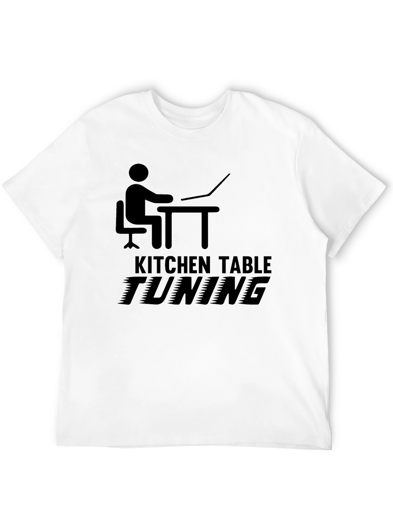 Kitchen Table Tuning Black Graphic T-Shirt