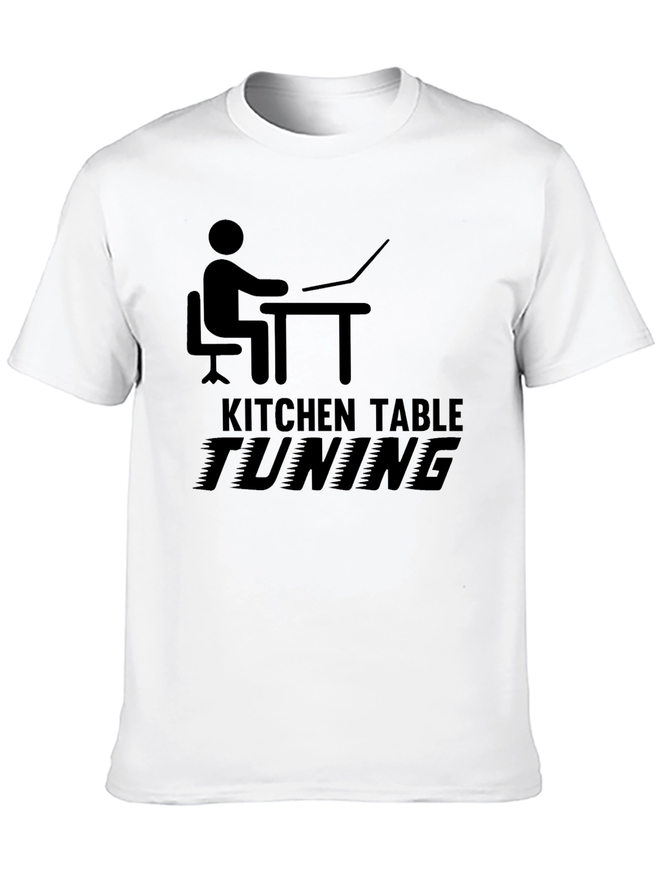 Kitchen Table Tuning Black Graphic T-Shirt