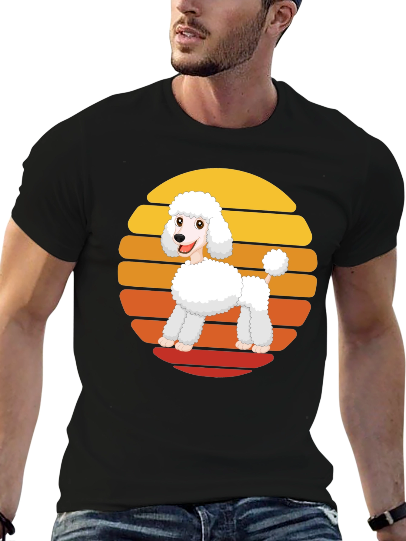 Poodle Sunset Graphic Tee