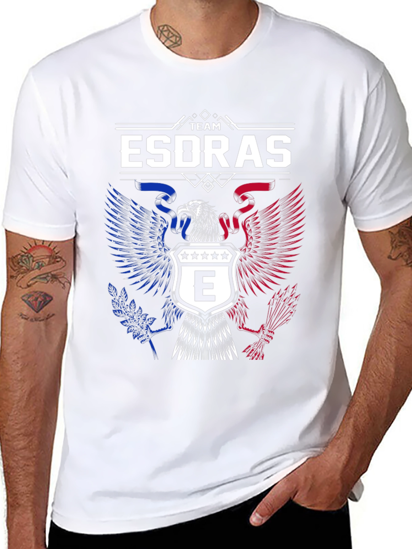Team Esdras Eagle Crest Graphic T-Shirt
