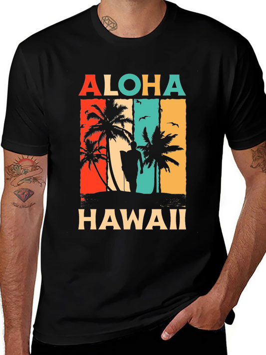 Aloha Hawaii Retro Graphic T-Shirt