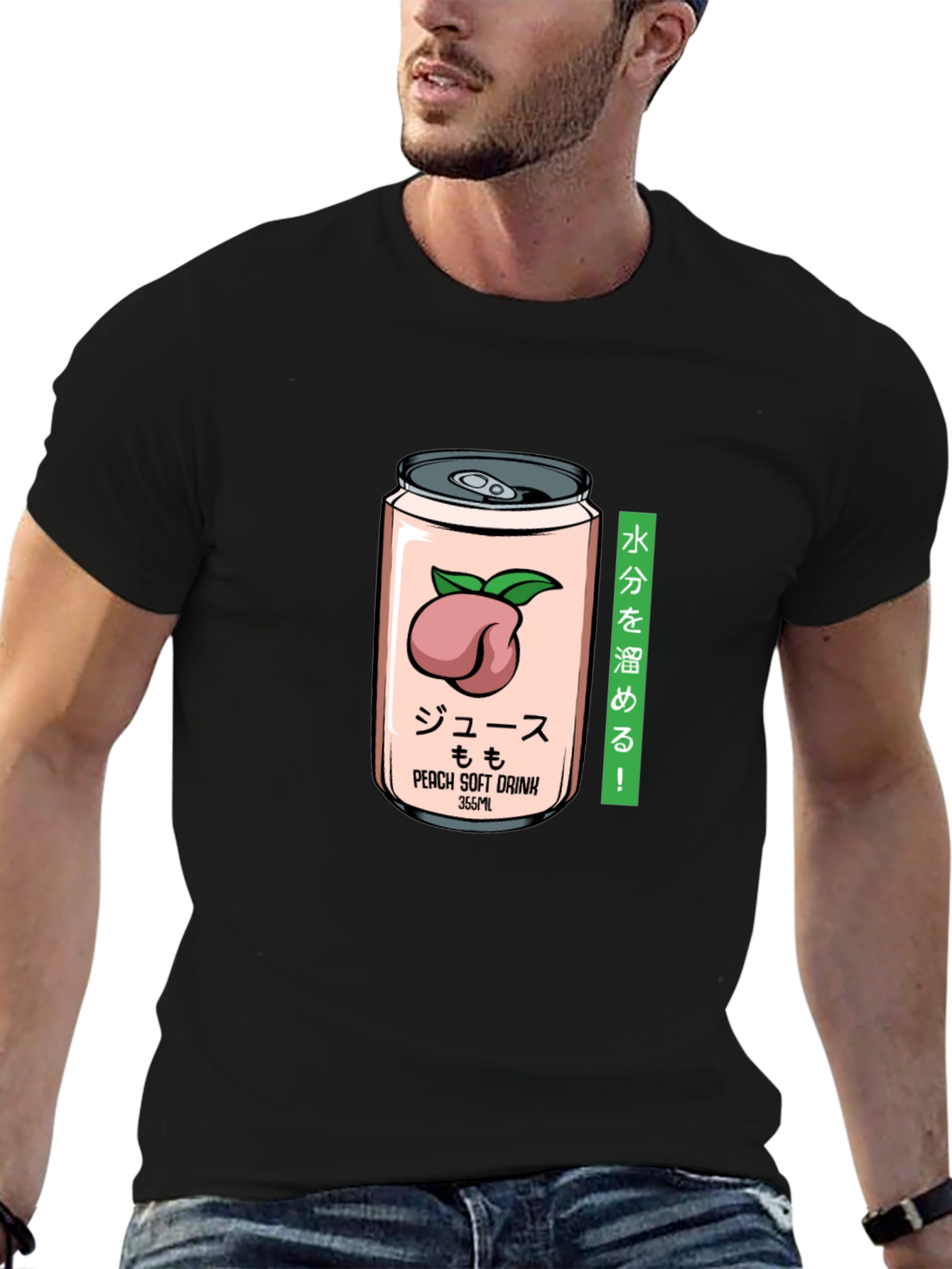 Peach Soft Drink T-Shirt - Japanese Aesthetic