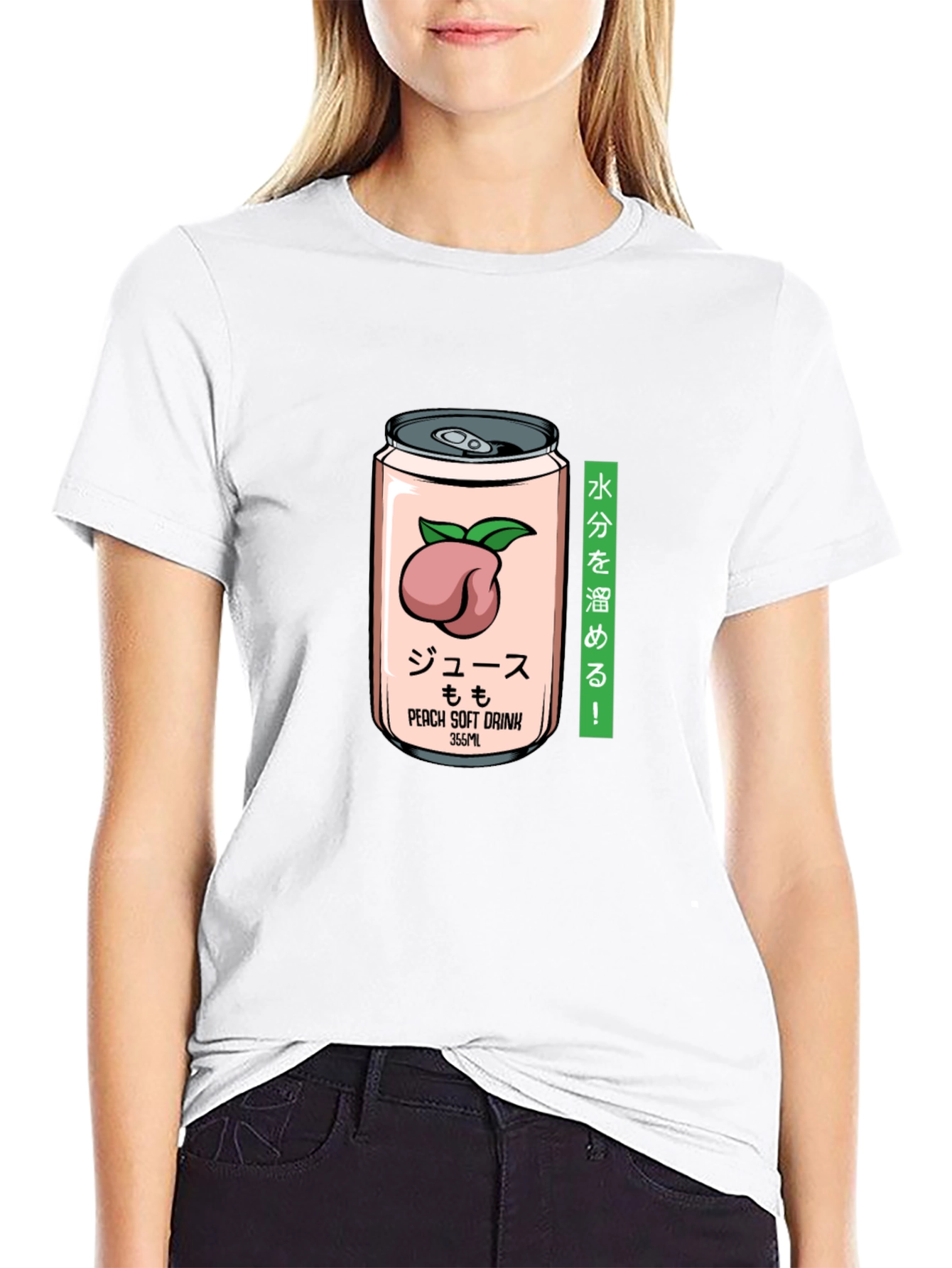 Peach Soft Drink T-Shirt - Japanese Aesthetic