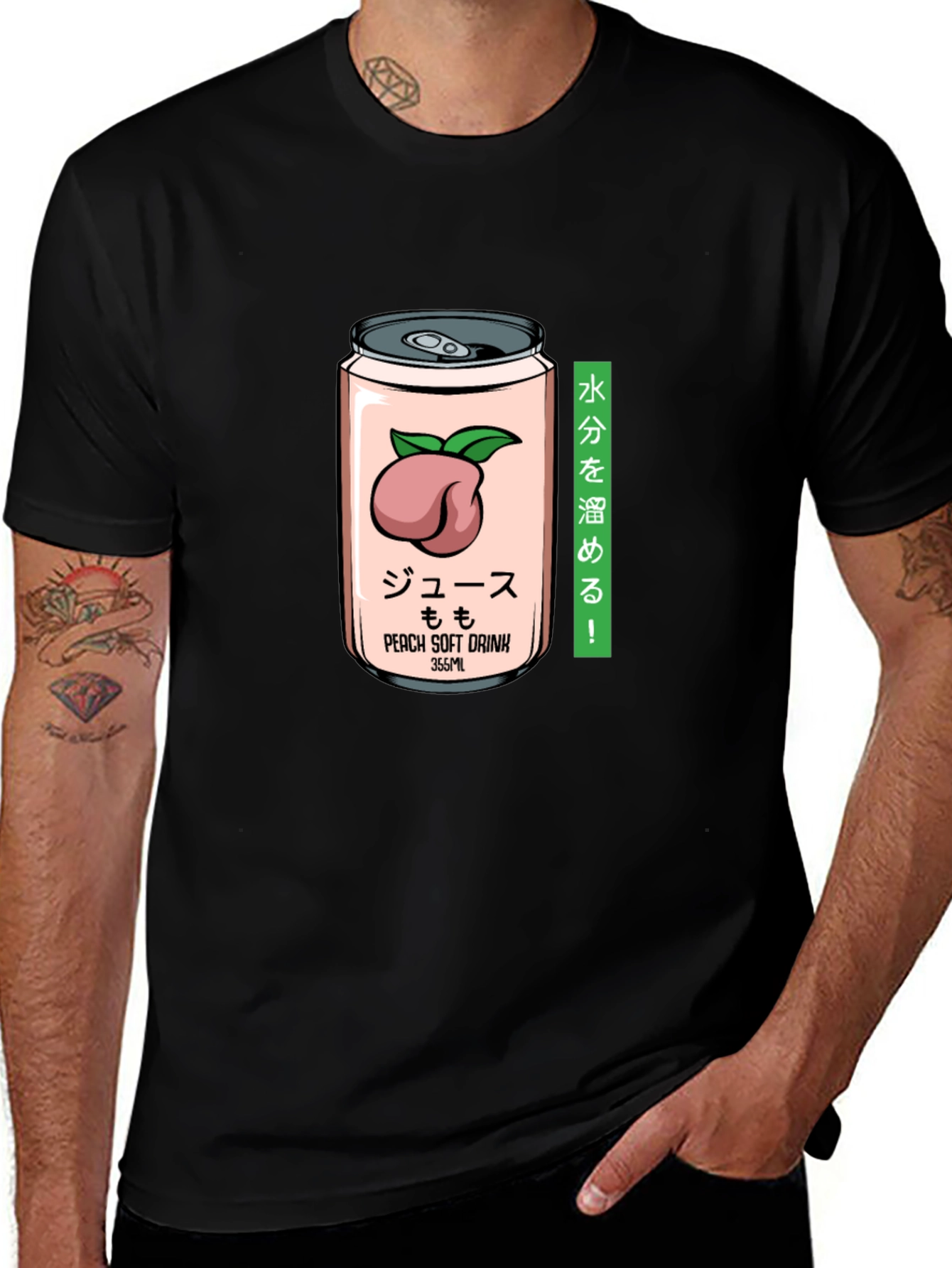 Peach Soft Drink T-Shirt - Japanese Aesthetic