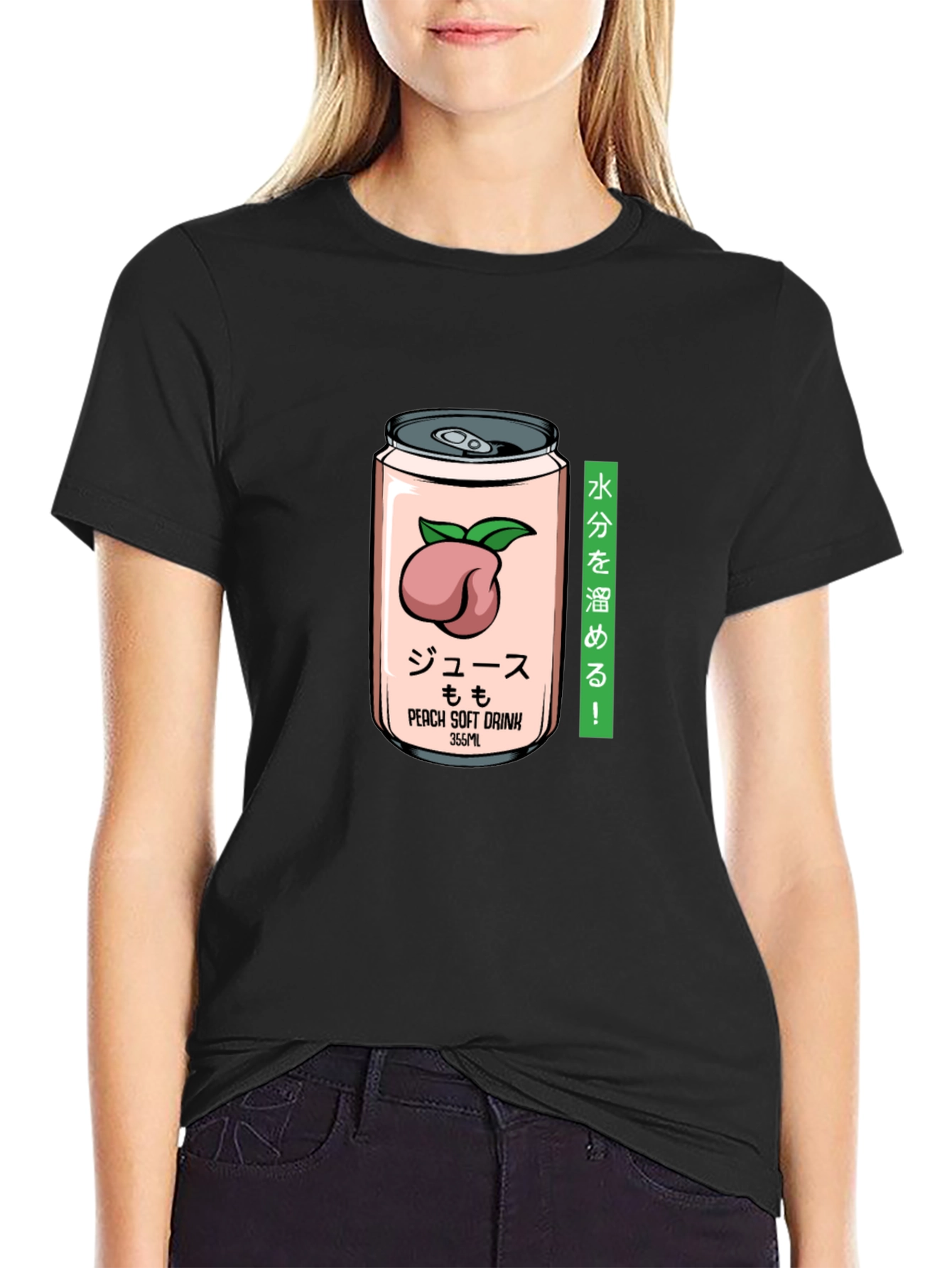 Peach Soft Drink T-Shirt - Japanese Aesthetic