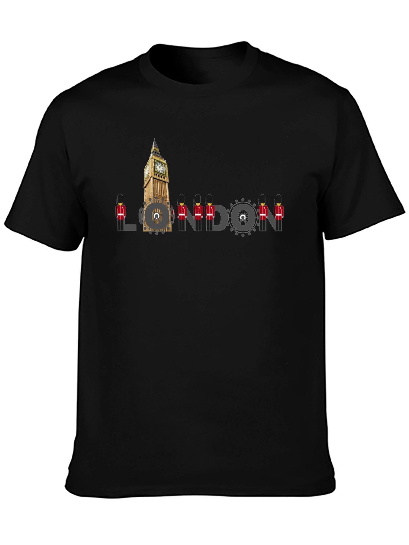 London Graphic Tee - Mens Black Crew Neck