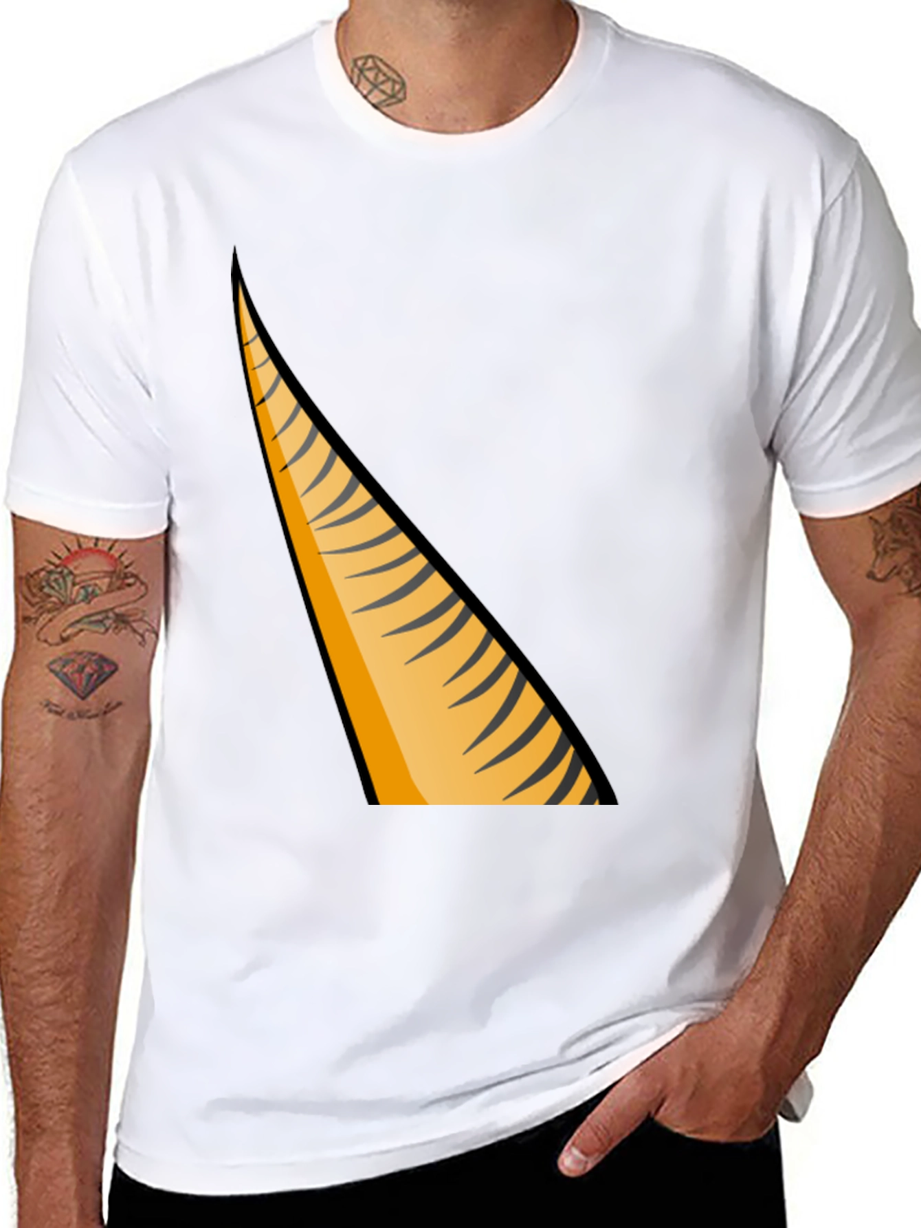 Tiger Stripe Graphic T-Shirt - Mens Fashion Tee