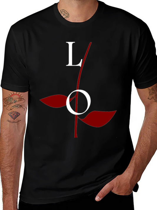 Love Rose Graphic Tee - Stylish Black Cotton T-Shirt