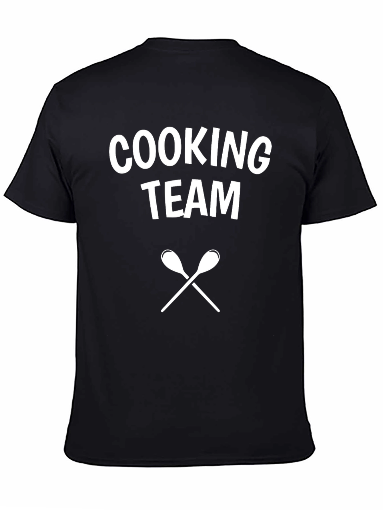 Cooking Team T-Shirt - Black Cotton Blend Tee