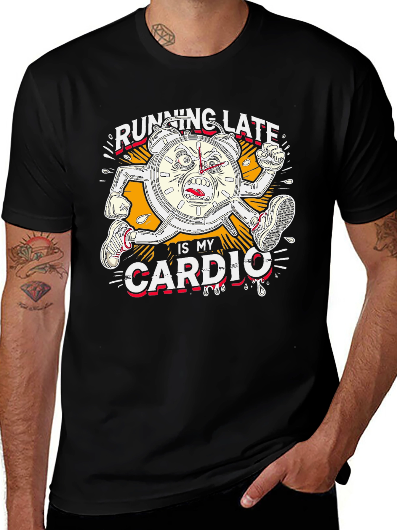 Running Late is My Cardio Graphic Tee