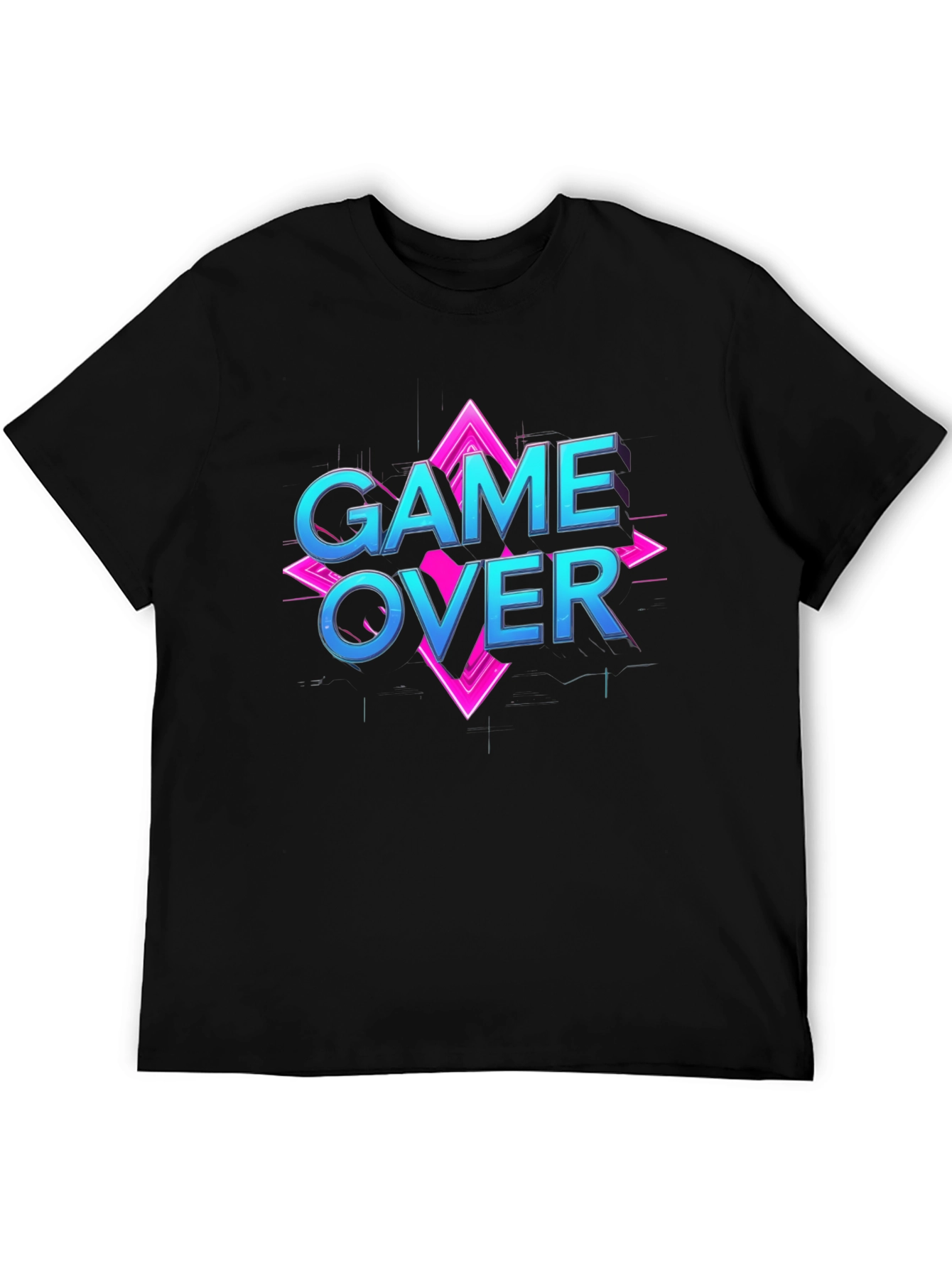 Game Over Black T-Shirt - Gamer Style
