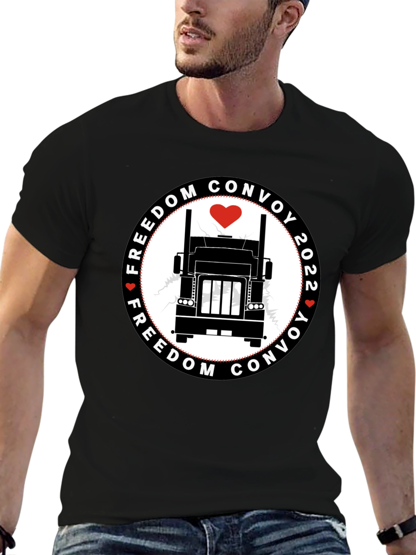 Freedom Convoy 2022 Black T-Shirt